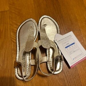 Elegant Gold Women's Sandals